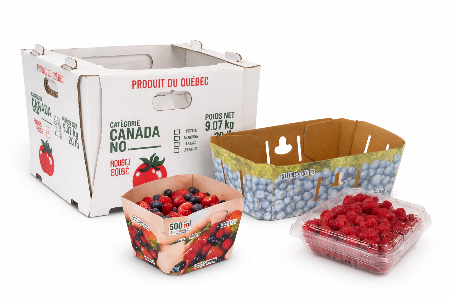 Paniers et contenants pour petits fruits