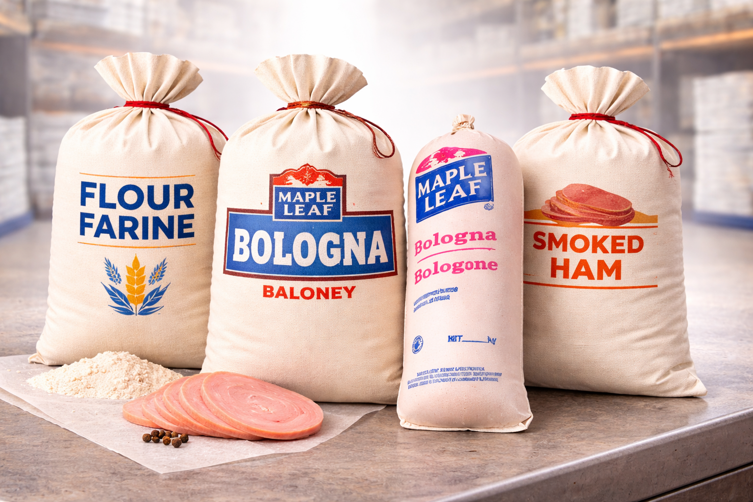 Sacs en coton pour charcuterie